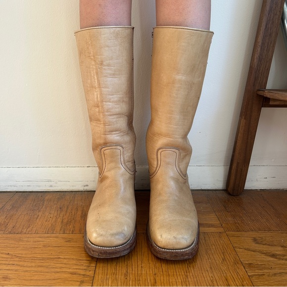 Vintage 1970’s Black Label Frye Banana Campus Boots - Picture 3 of 10